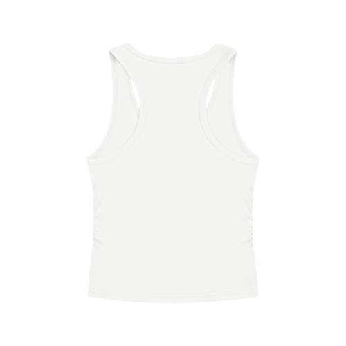 CAN  SOMEONE OFFER ME ONE OF THOSE LONG AND SKINNY CIGARETTES Light Blue - Women’s Ruched Tank Top