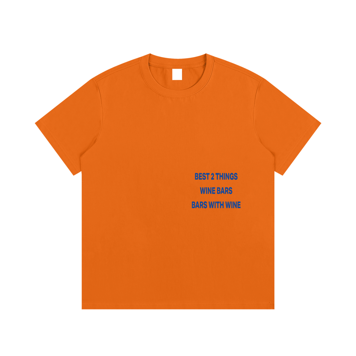 BEST 2 THINGS WINE BARS BARS WITH WINE Blue - Essential Cotton T-Shirt