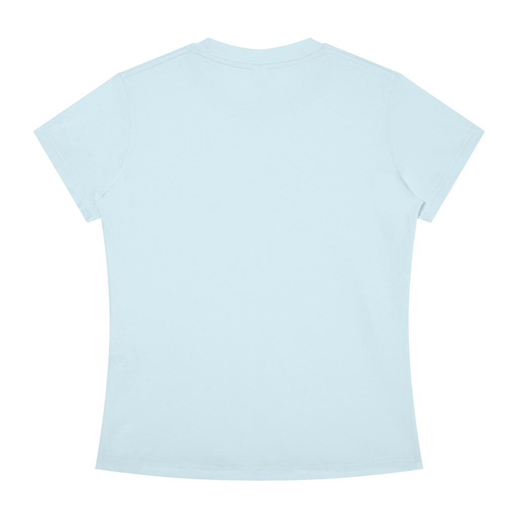 I JUST FUCKING LOVE WALKING AROUND PRINNY PARK WITH A COFFEE IN HAND Red - Women's Slim Fit Crewneck T-Shirt