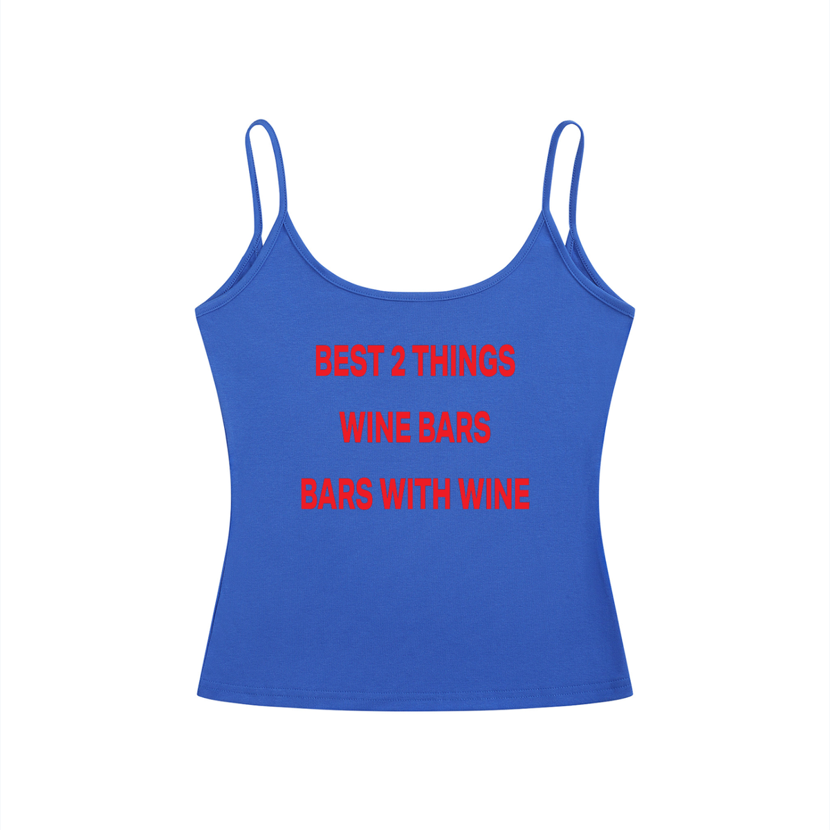 BEST 2 THINGS WINE BARS BARS WITH WINE Red - Women’s Slim Fit Open-Back Tank Top